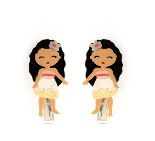 Lilies & Roses Cute Doll With Flower Hair Clip (Moana)