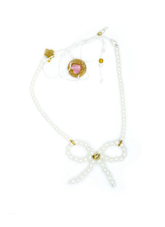 Lilies & Roses SPR24- Bow French Pearl Necklace