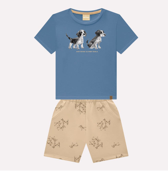 Milon Conjunto Perrito Anything Is Paw-sible Azul