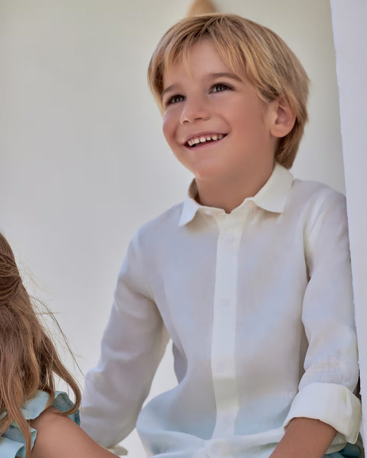 Tutto Piccolo Camisa Manga Larga Blanco Químico