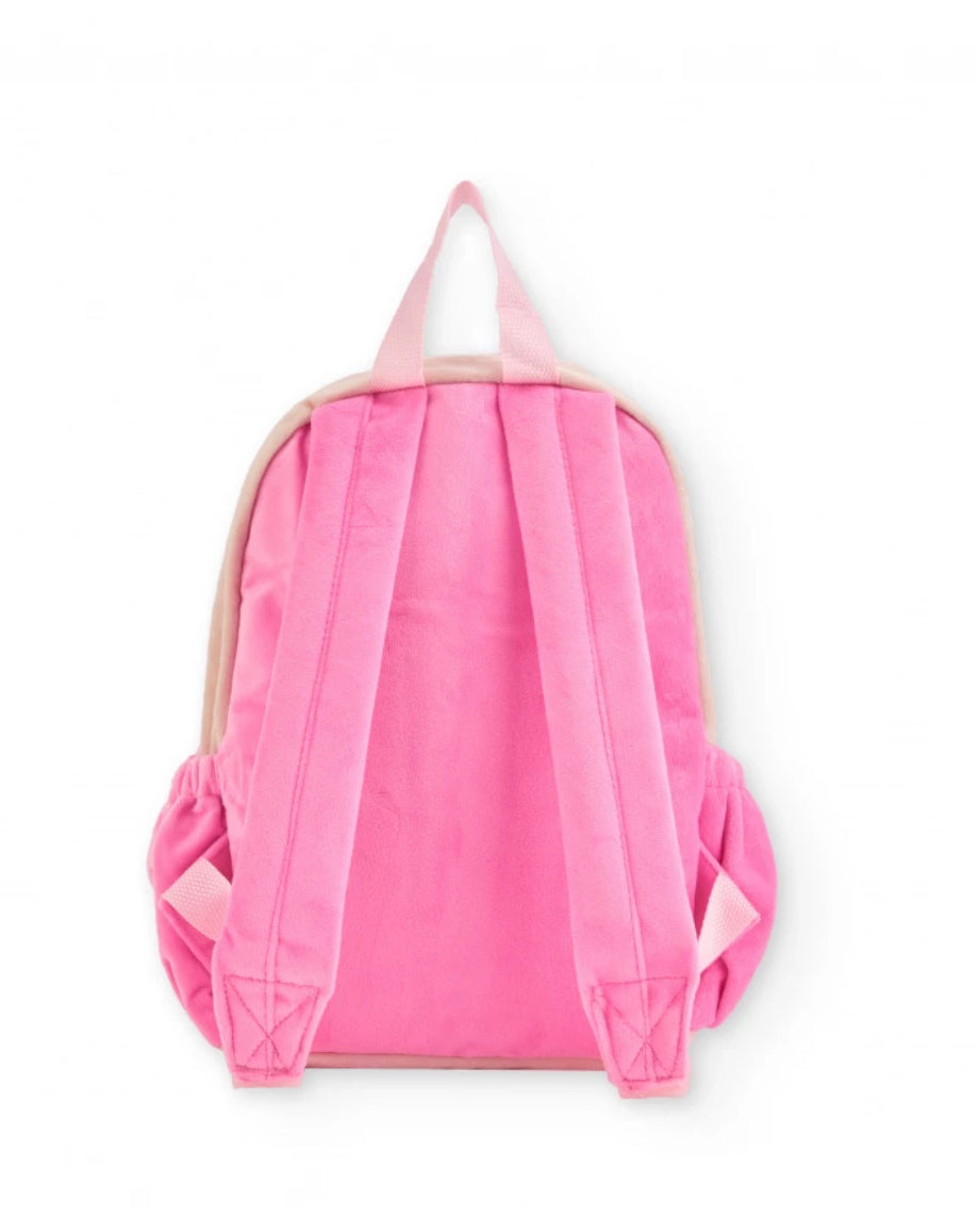 TucTuc Mochila para niña en rosa con estampado de cisne