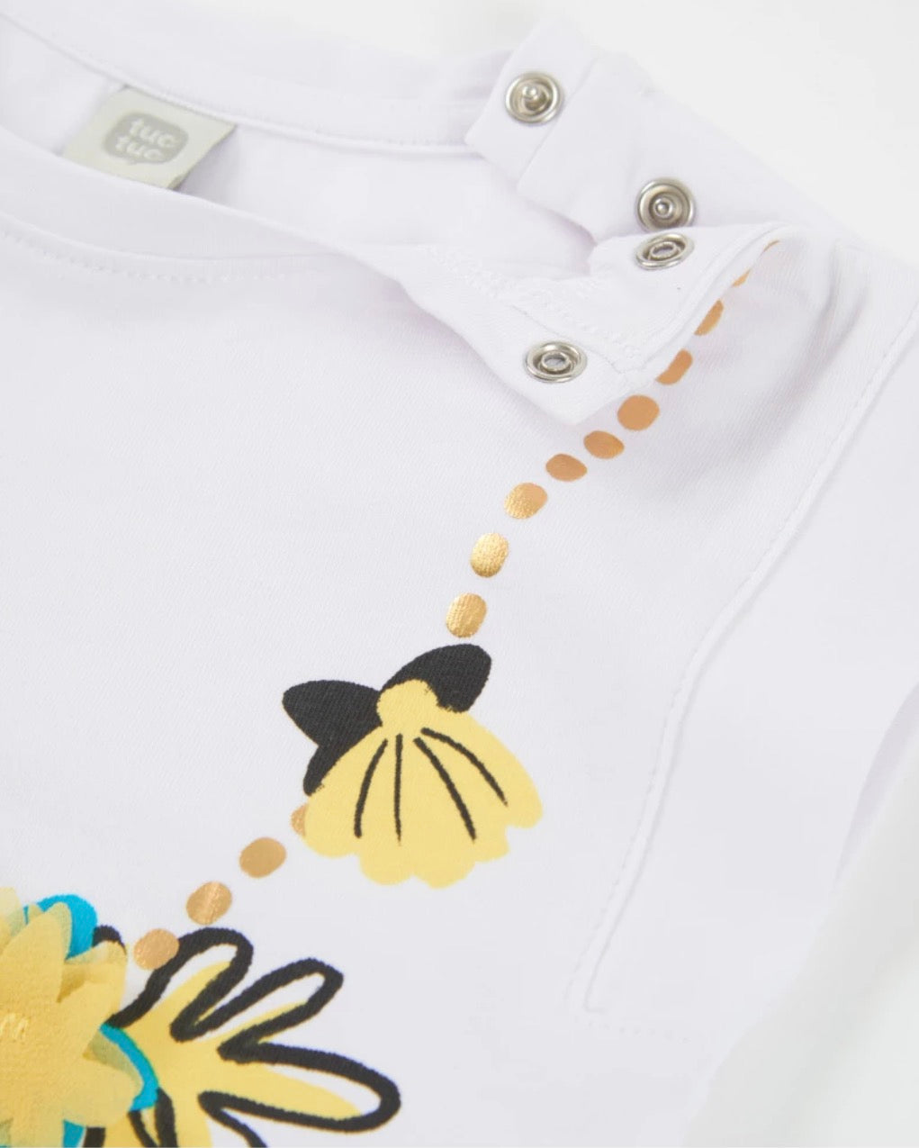TucTuc Conjunto De Blusa Sin Mangas Y Falda Bordada Floral