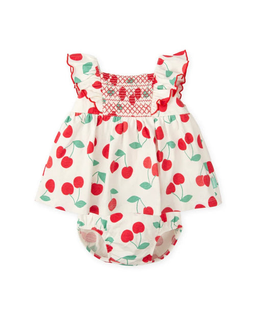 Tutto Piccolo Vestido Con Braguita Cerezas