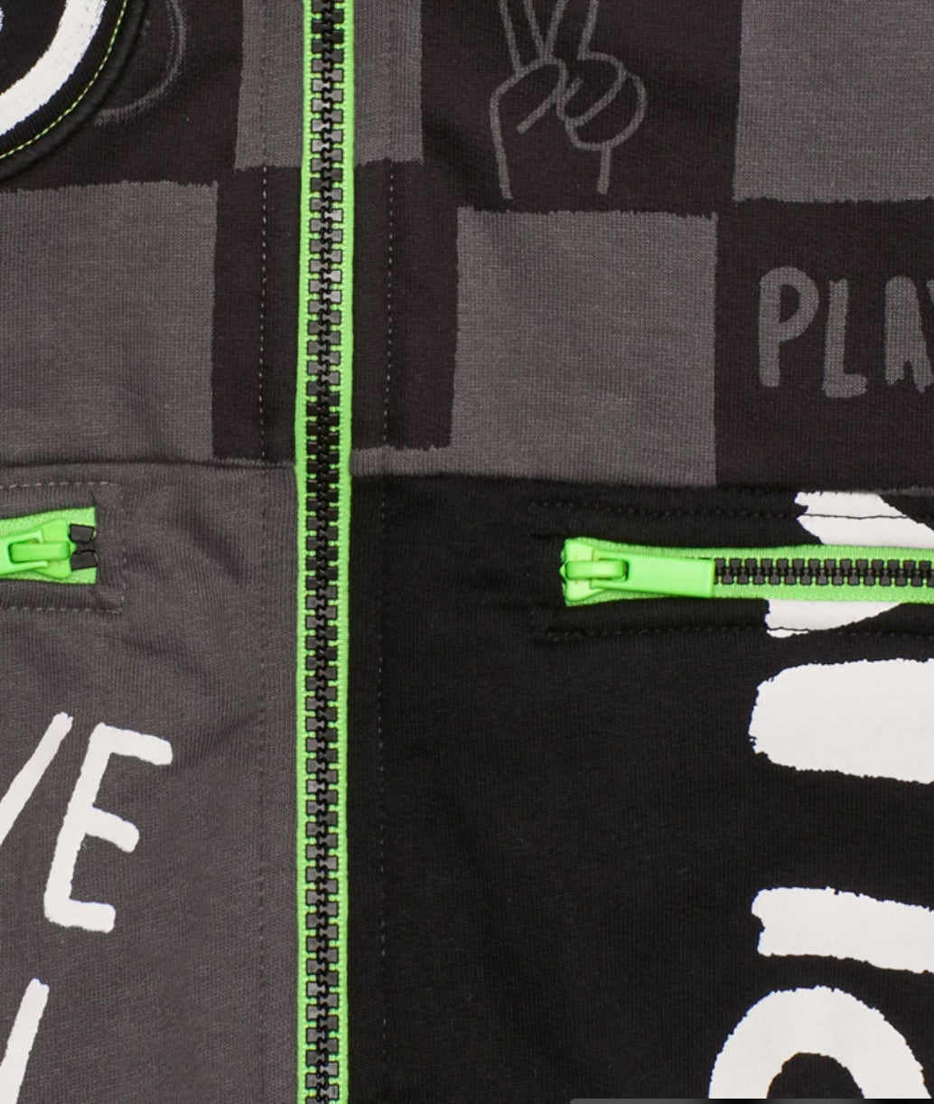 TucTuc Conjunto Sudadera Niño Gris Estampado Gráfico