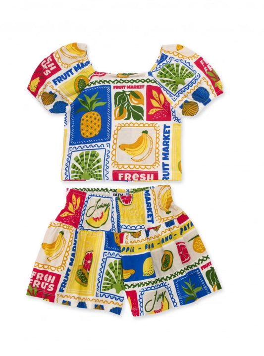 TucTuc NK Conjunto De Niña Con Mangas Abullonadas