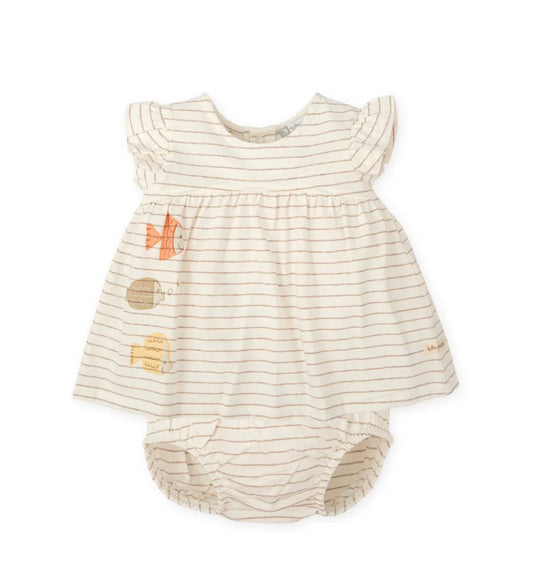 Tutto Piccolo Vestido Con Braguitas Peces