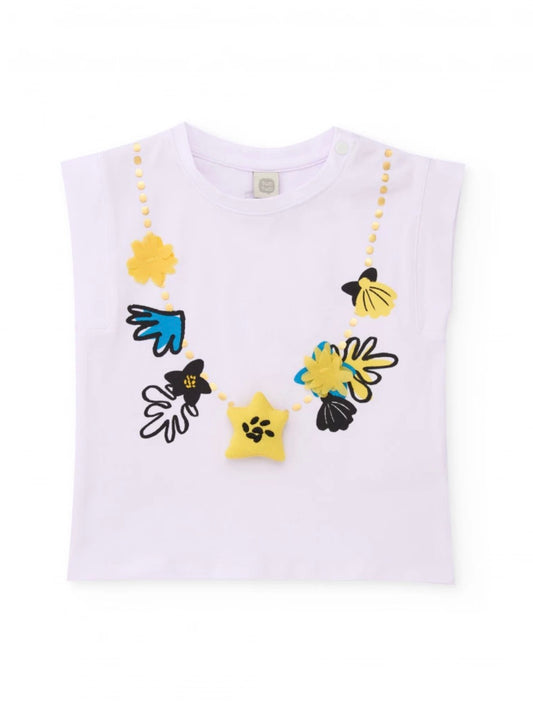 TucTuc Conjunto De Blusa Sin Mangas Y Falda Bordada Floral