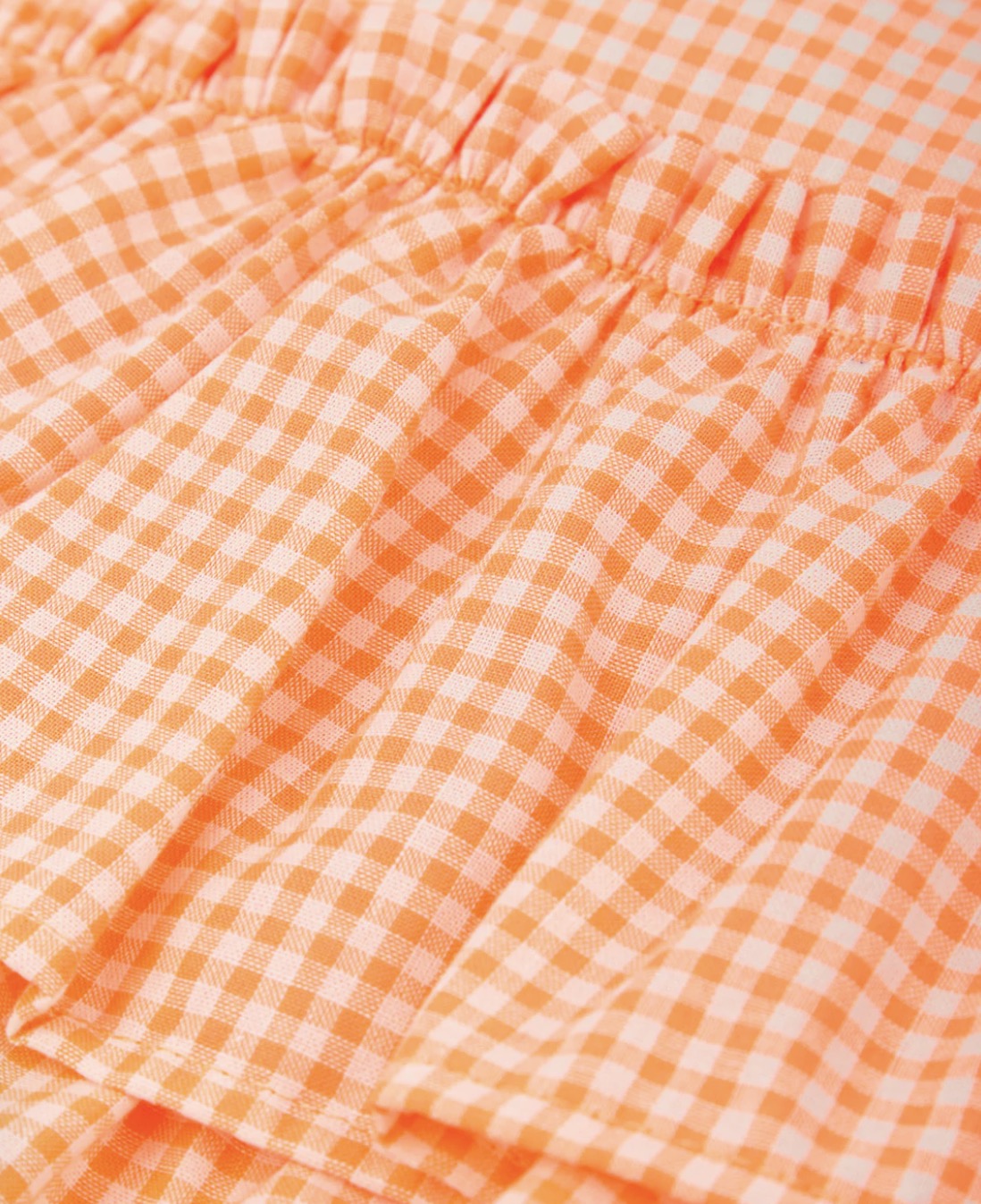 Tutto Piccolo Vestido Tirantes Vichy Naranja