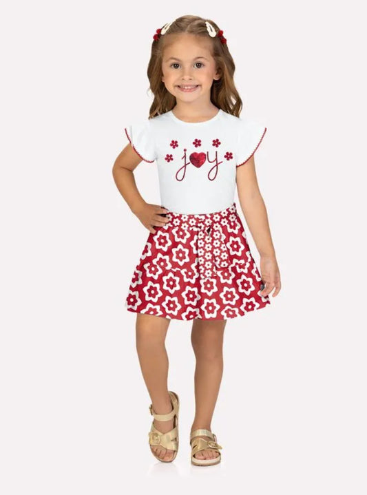 Kyly Conjunto Rojo Joy Lentejuelas