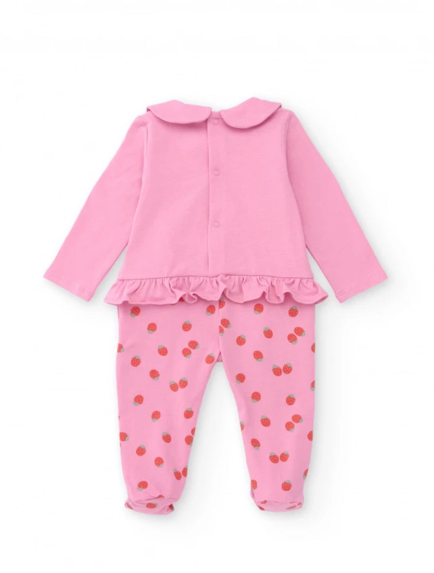 TucTuc Pelele Apliques En Relieve Estampado Fresitas