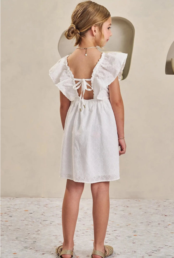 Infanti Vestido Algodón Off White