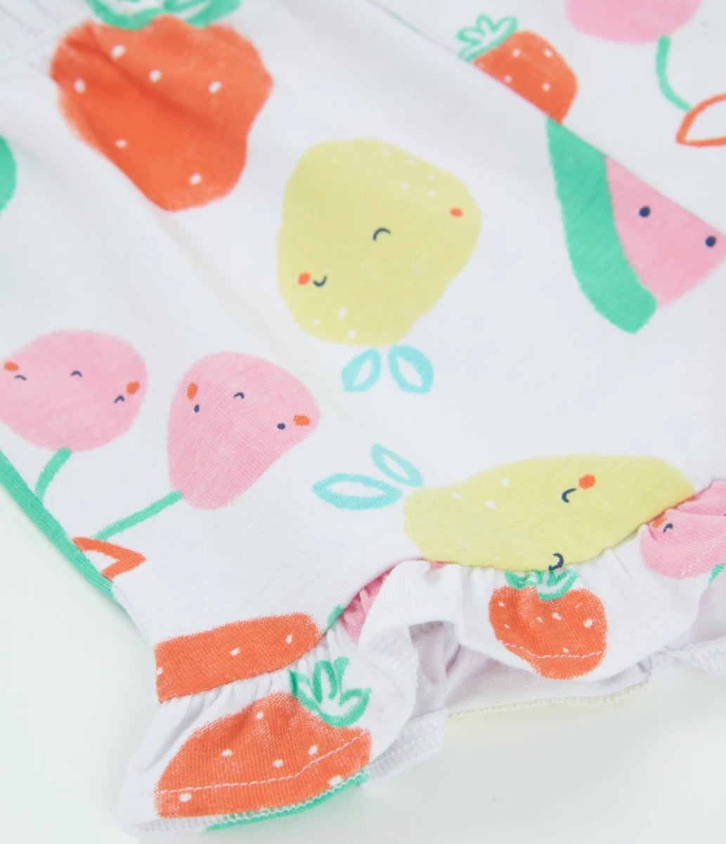 TucTuc Conjunto Detalle Frontal En Relieve De Frutas