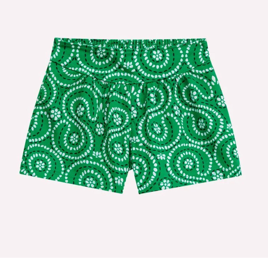 Nanai Conjunto Infantil Niña Verde Estampado Flores