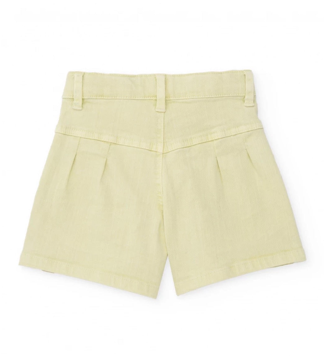 TucTuc NK Top Con Tejido Canelé Y Short Con Pliegues Frontales