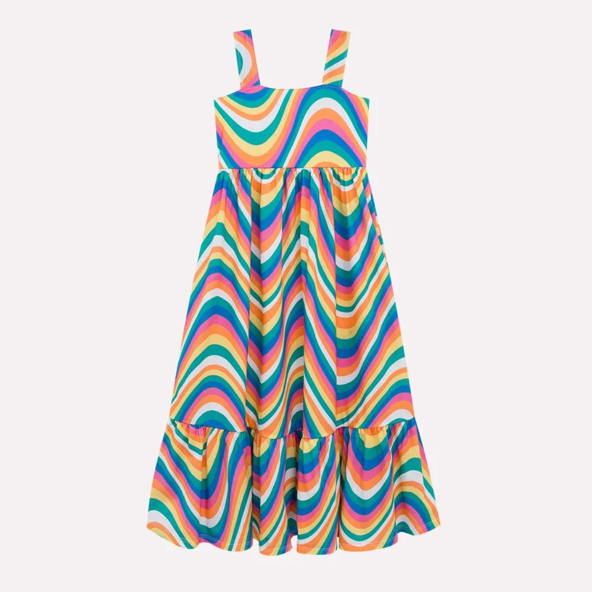 Nanai Vestido Largo Ondas Colores