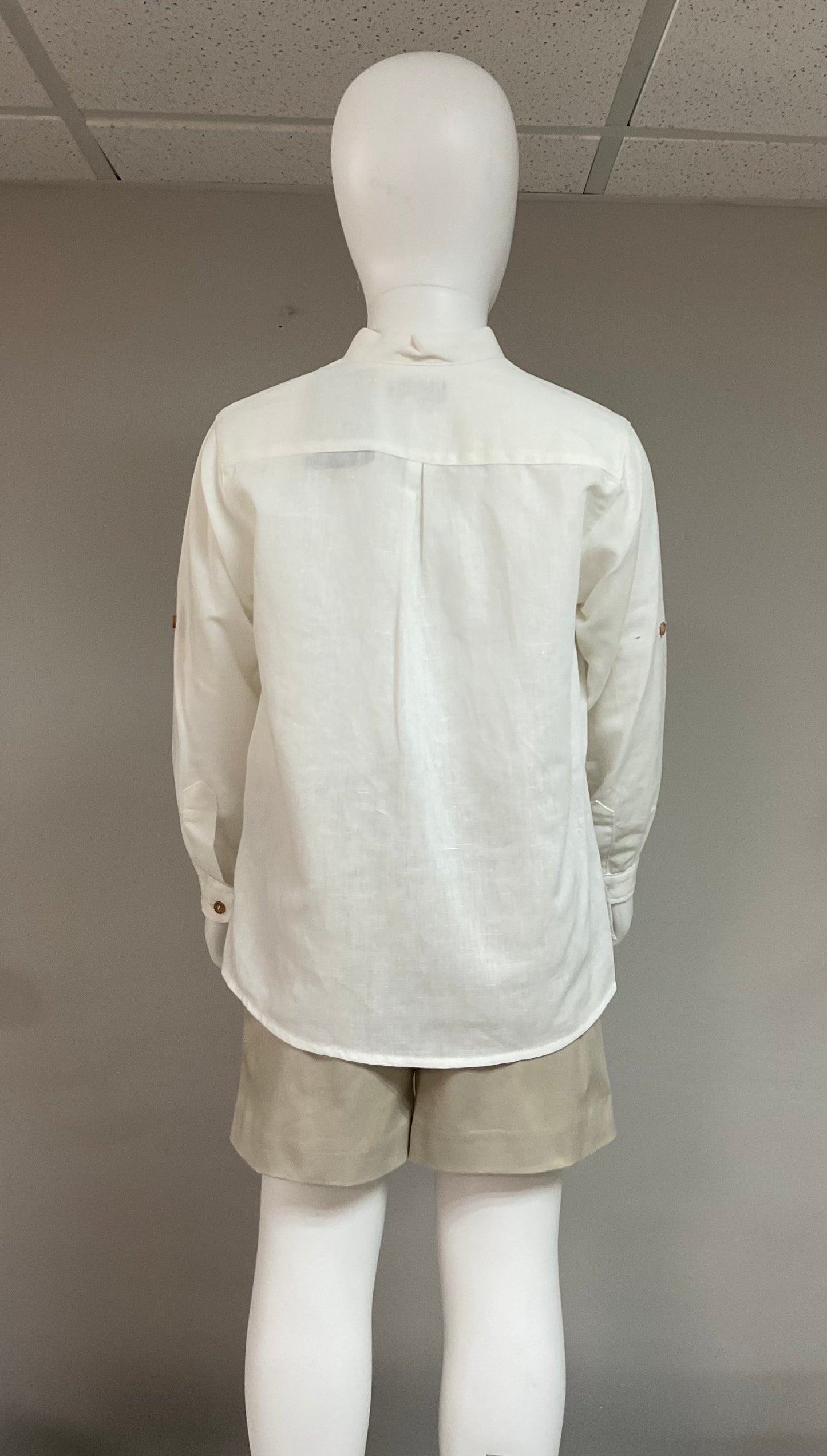 José Varón Conjunto Camisa Lino Y Corto Sarga