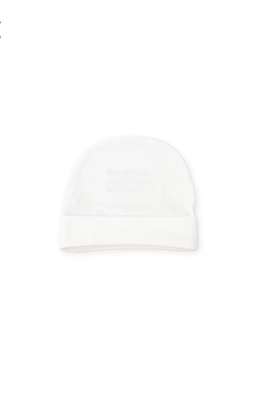 Tutto Piccolo Gorro Bordado Blanco Óptico Recién Nacido
