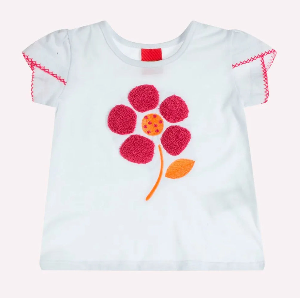 Kyly Conjunto Infantil Niña Flor Bordado
