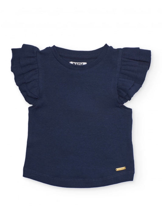 TucTuc NK Top Con Tejido Canelé Y Short Con Pliegues Frontales