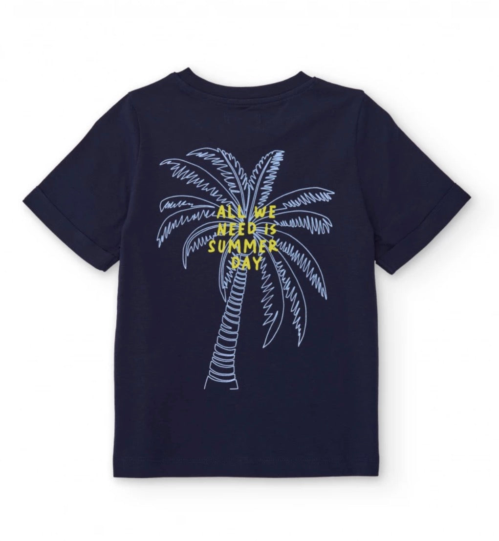 TucTuc NK Camiseta Con Detalle De Palmera