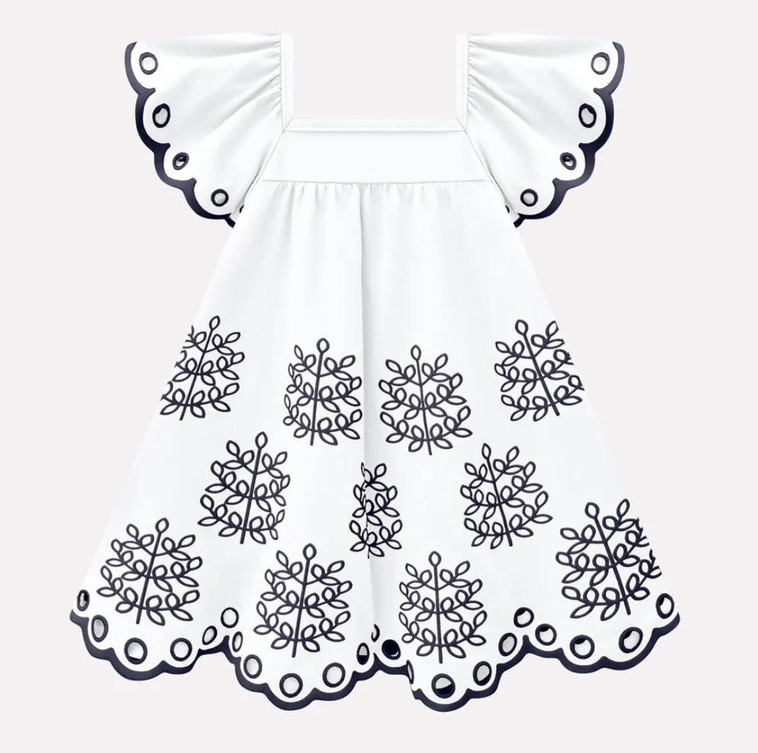 Milon Vestido Niña Estampado Hojas