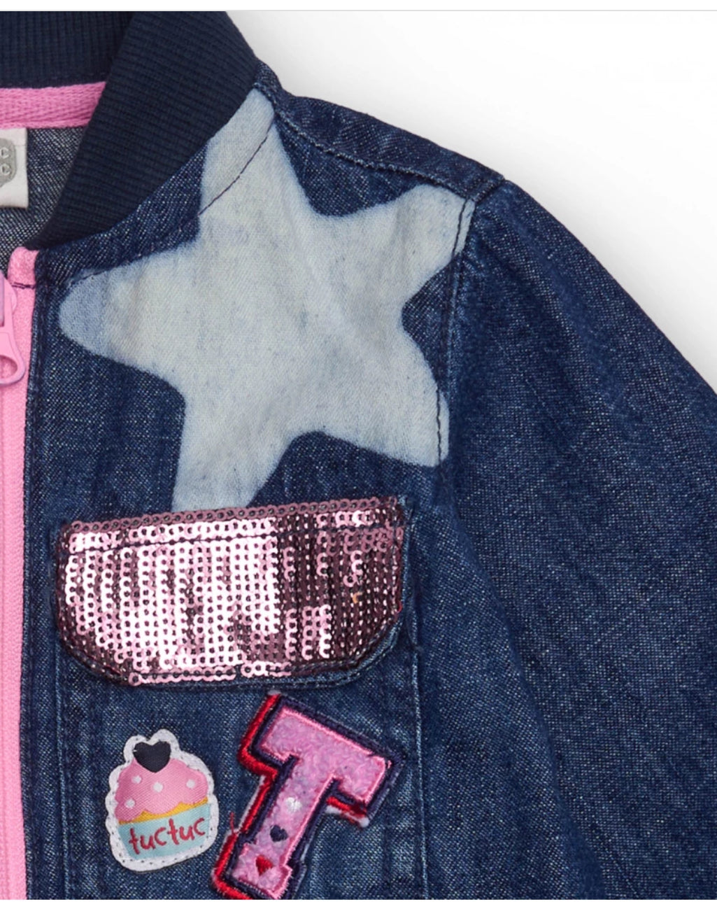 TucTuc Vestido Niña Aplicaciones Estrella Falda Tul