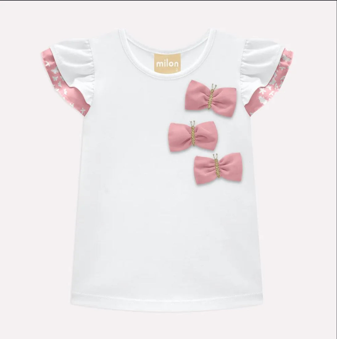 Milon Set Falda Pantalón Flores Rosa