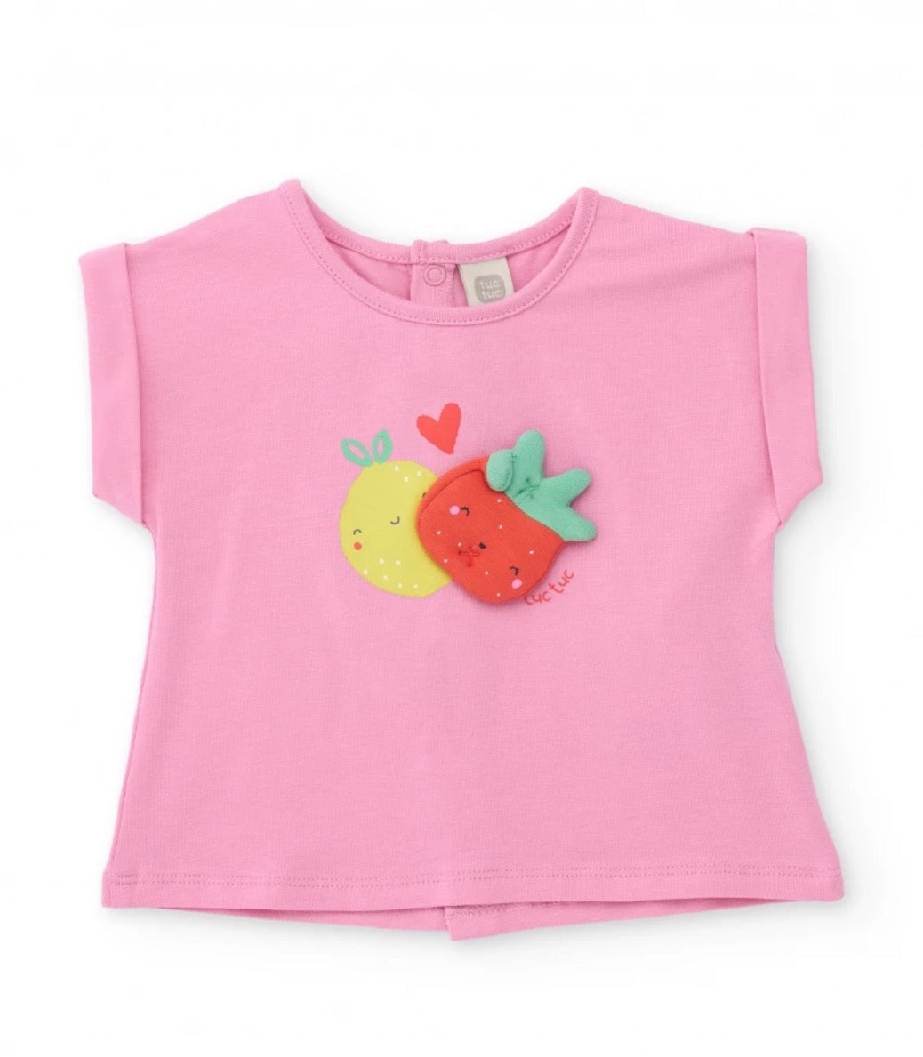 TucTuc Conjunto Detalle Frontal En Relieve De Frutas