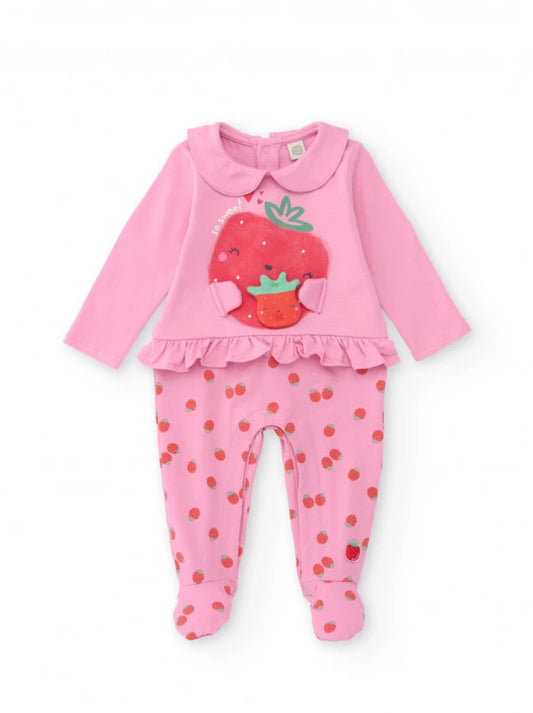 TucTuc Pelele Apliques En Relieve Estampado Fresitas