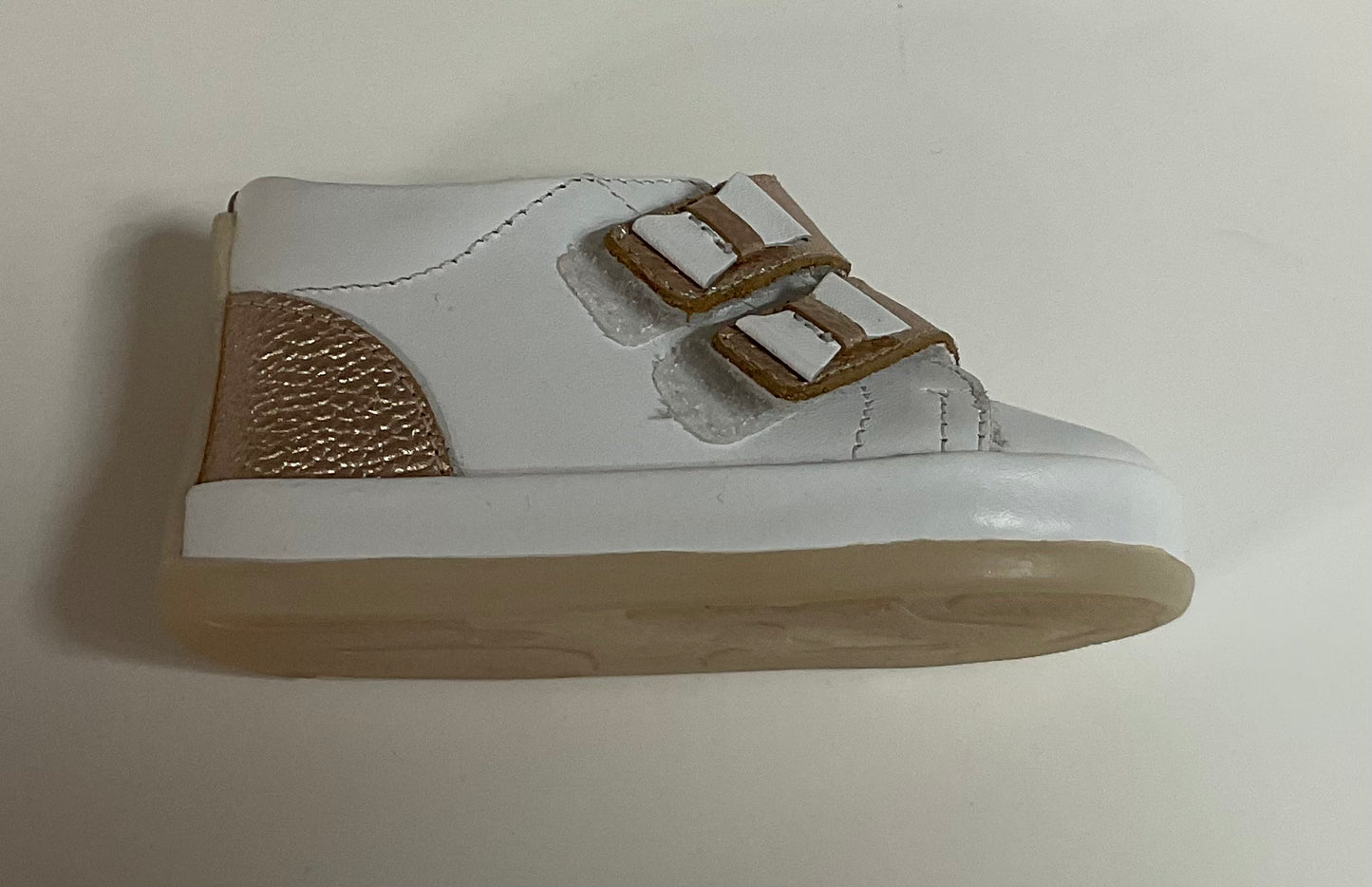 Karela Kids Pre-Walk White/Gold Shoes