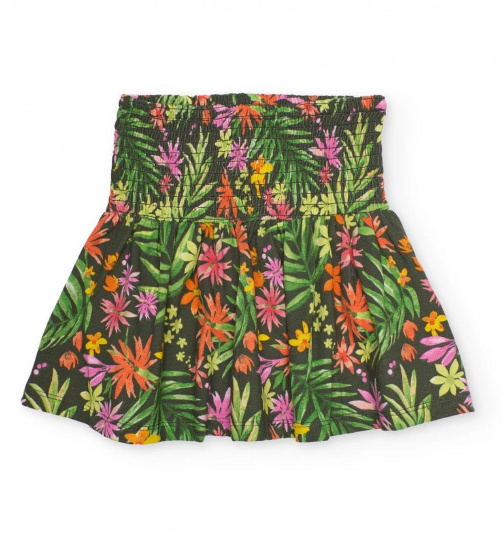 TucTuc NK Top Fruncido Y Falda Con Cintura Fruncida
