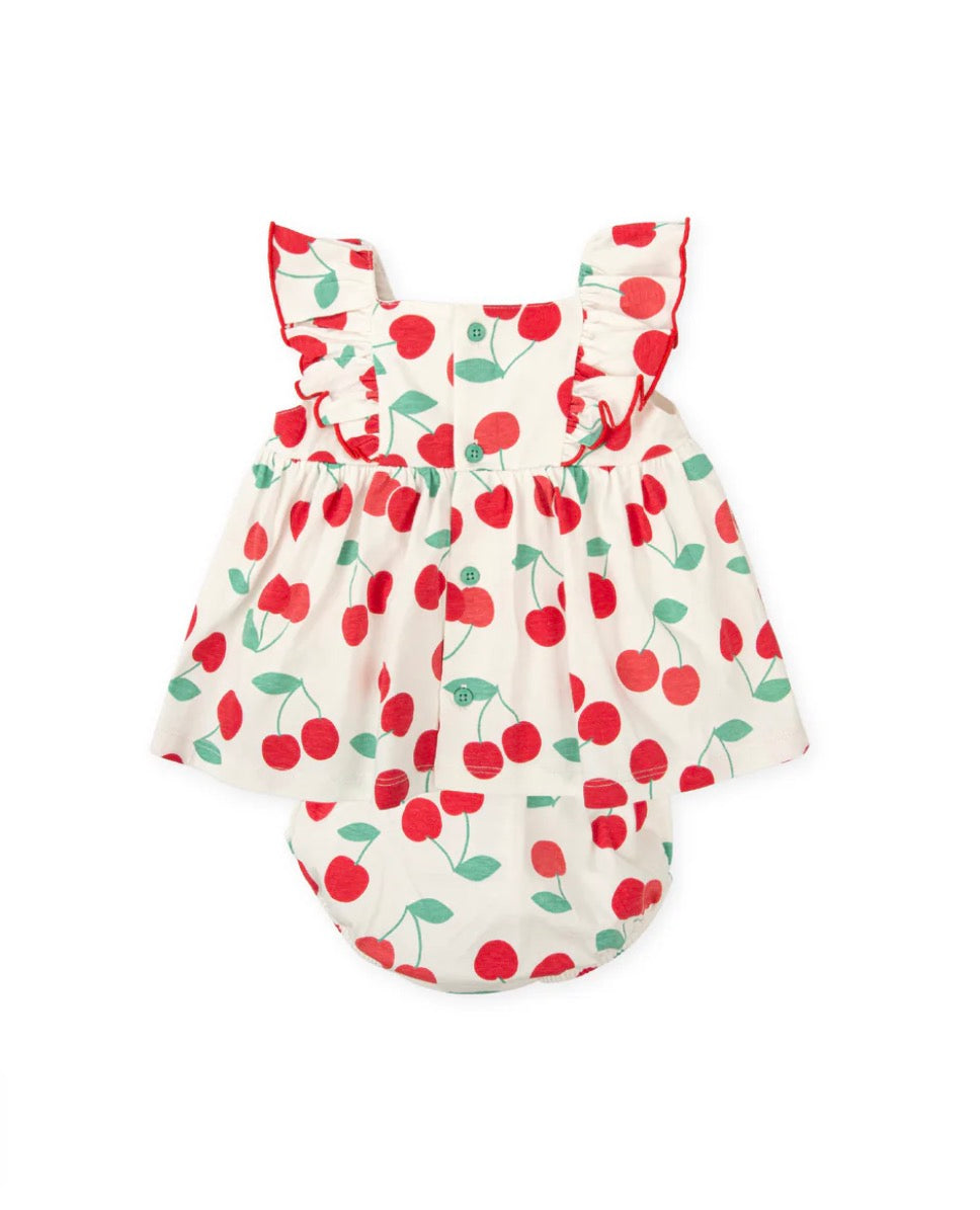 Tutto Piccolo Vestido Con Braguita Cerezas
