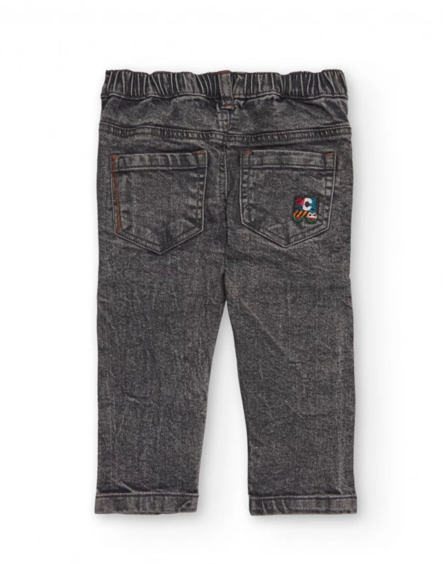 TucTuc Conjunto Niño Camiseta Manga Larga Estampados Señales Trafico Pantalón Gris Estampado Herramientas