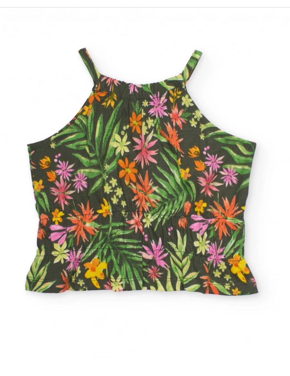 TucTuc NK Top Fruncido Y Falda Con Cintura Fruncida