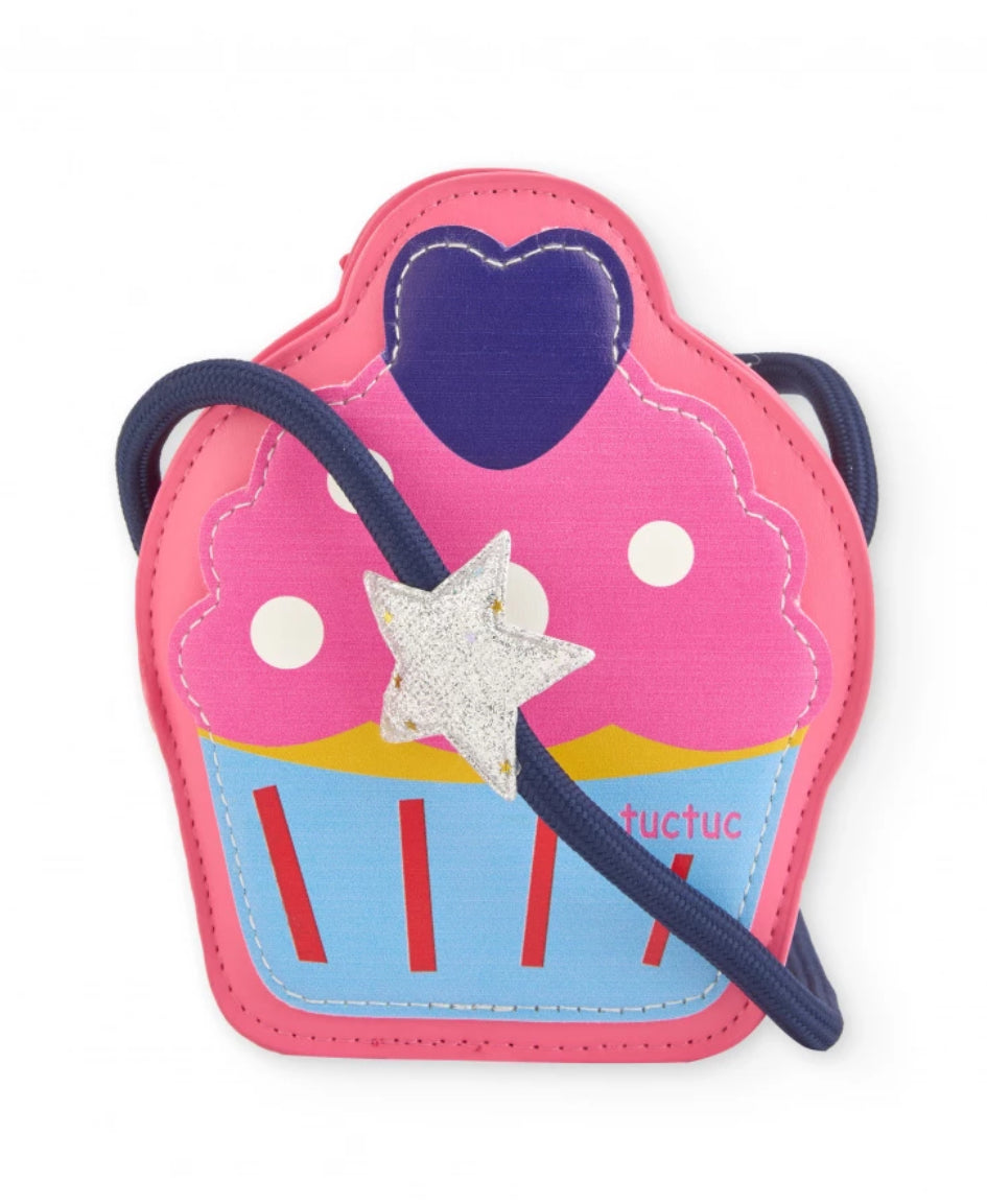 TucTuc Bolso bandolera para niña con diseño de cupcake