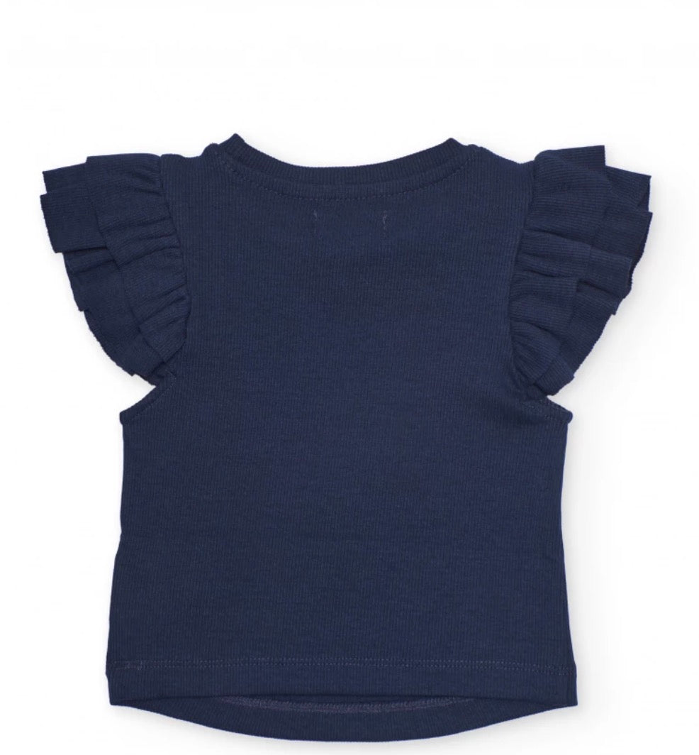 TucTuc NK Top Con Tejido Canelé Y Short Con Pliegues Frontales