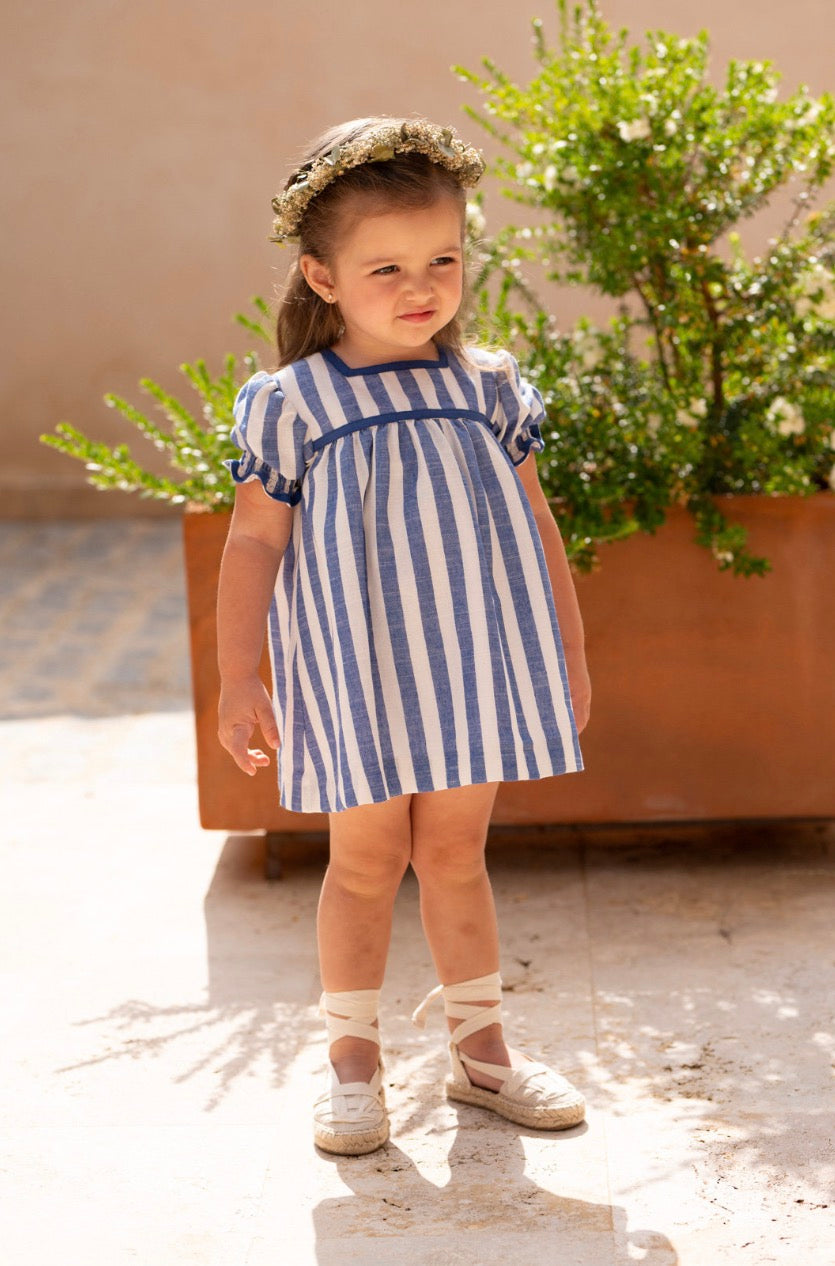 Cocote Baby & Kids Vestido Rayas Bebé Y Braguita 2P