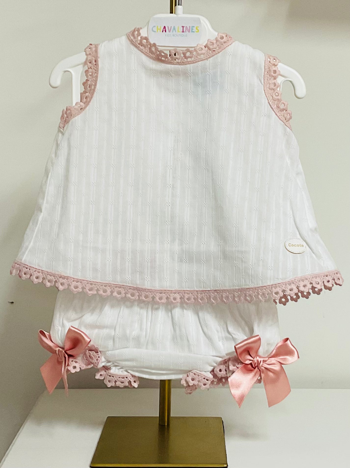 Cocote Baby & Kids Chambrita Calada 3P Rosa