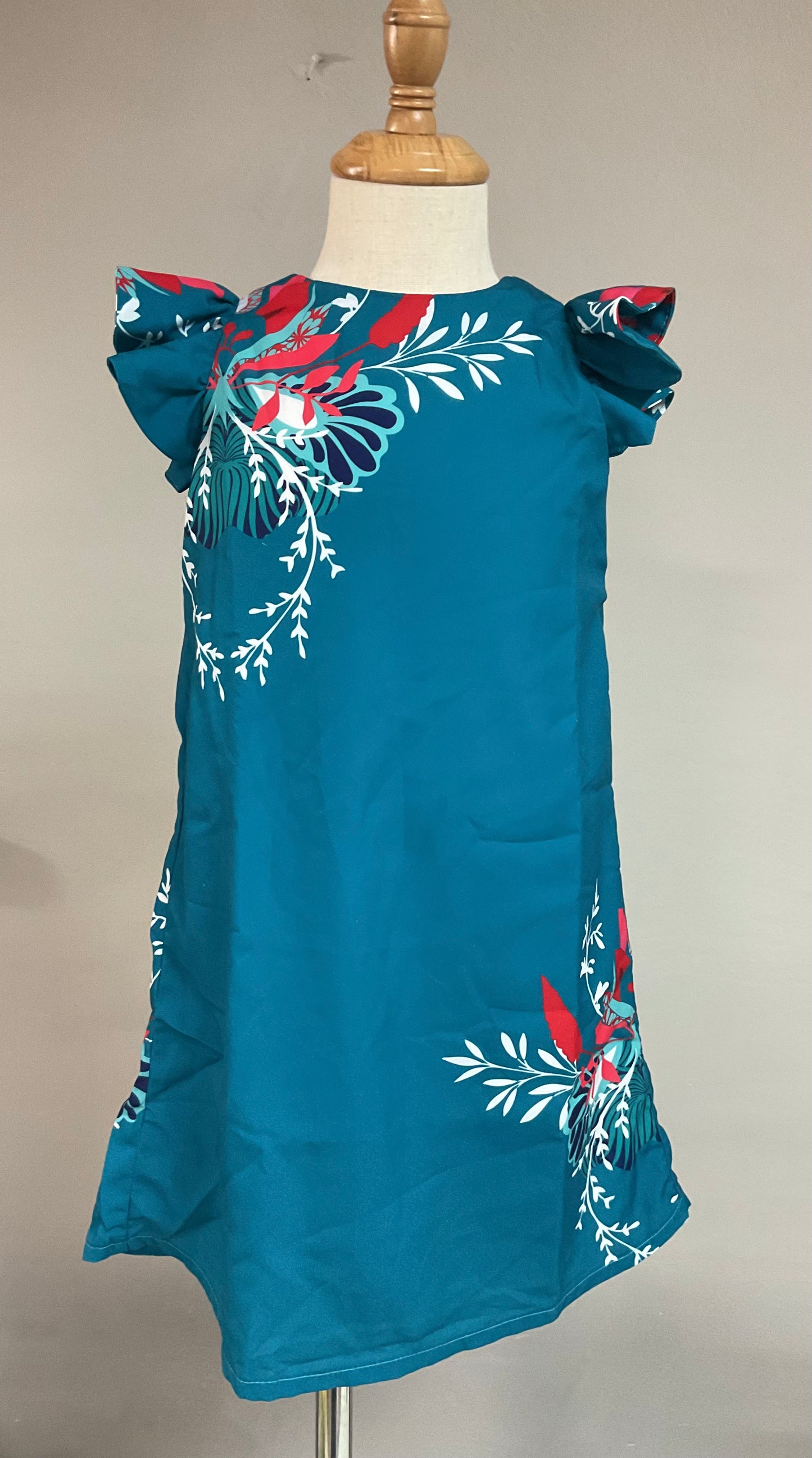 Vestido Verde Floral Tintoverde