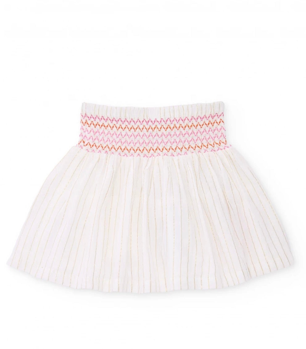 TucTuc Conjunto Top Y Falda Con Bordado Decorativo