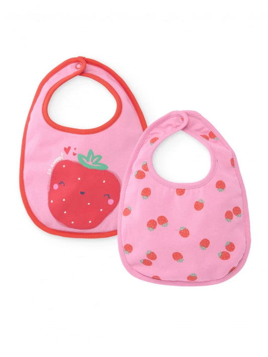 TucTuc Pack Baberos Con Cierre Trasero Estampado Fresitas