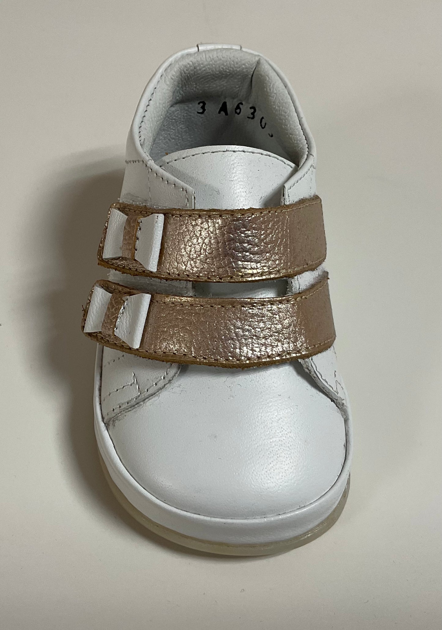 Karela Kids Pre-Walk White/Gold Shoes