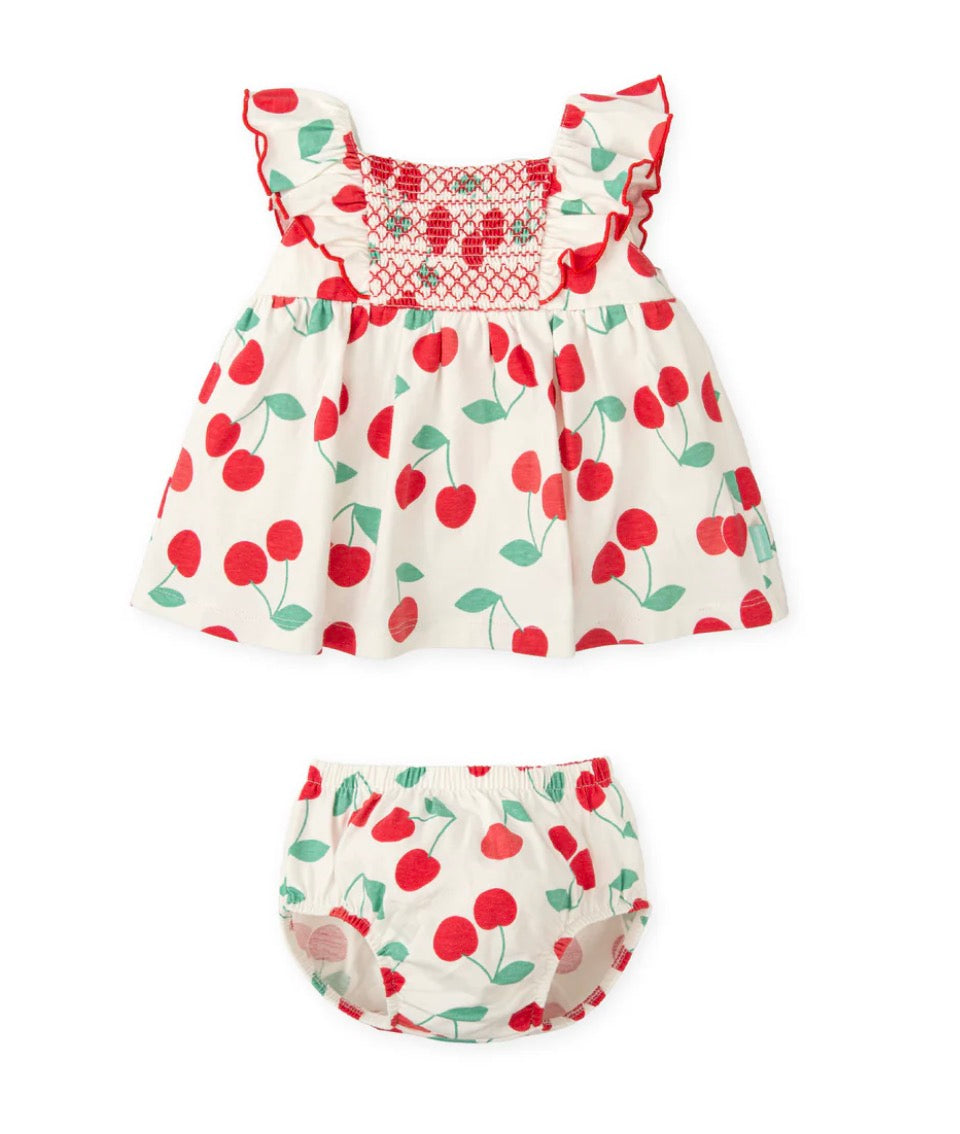 Tutto Piccolo Vestido Con Braguita Cerezas