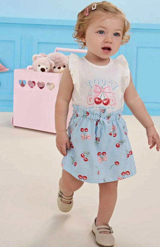 Infanti Conjunto De Body Y Short Today Is A Good Day Cherry