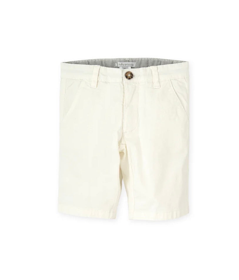Tutto Piccolo Conjunto Polo Rayas Azul Y Bermuda Blanco