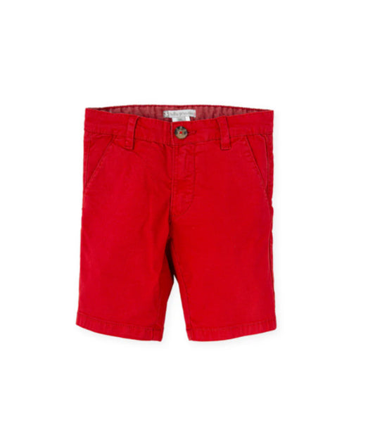 Tutto Piccolo Pantalón Bermuda Rojo