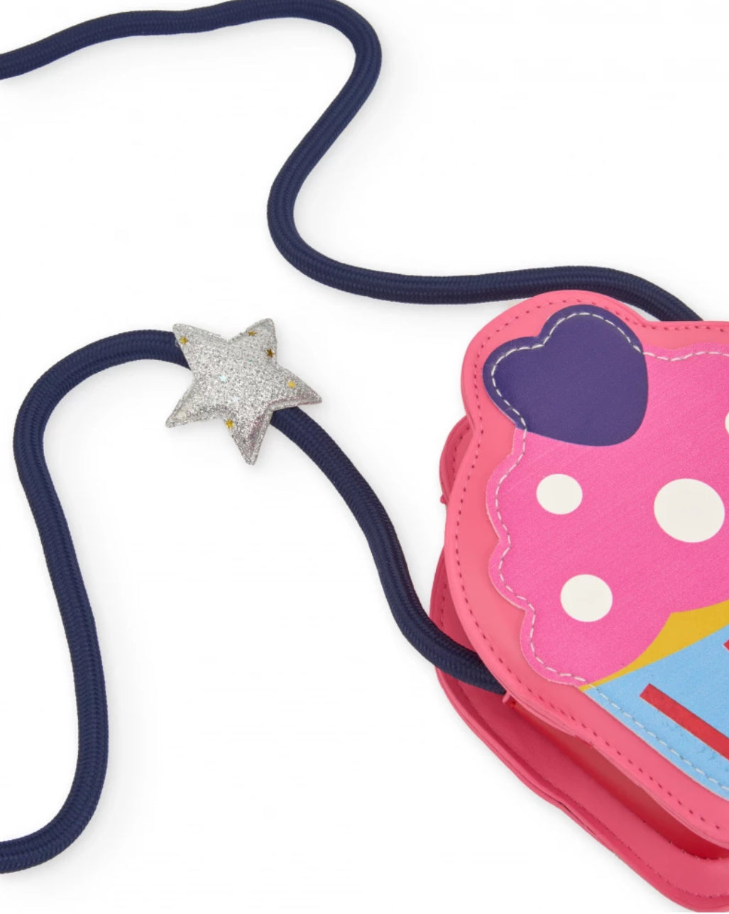 TucTuc Bolso bandolera para niña con diseño de cupcake
