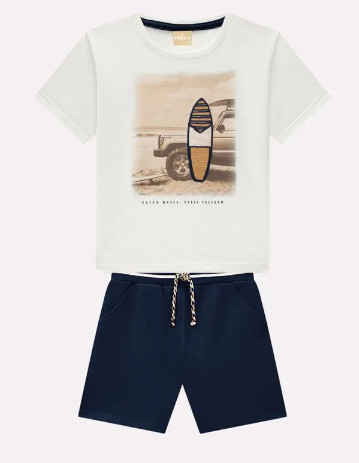 Milon Conjunto Blanco Tabla Surf