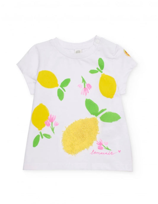 TucTuc Conjunto Camiseta Con Limón Y Legging En Fondo Vichy