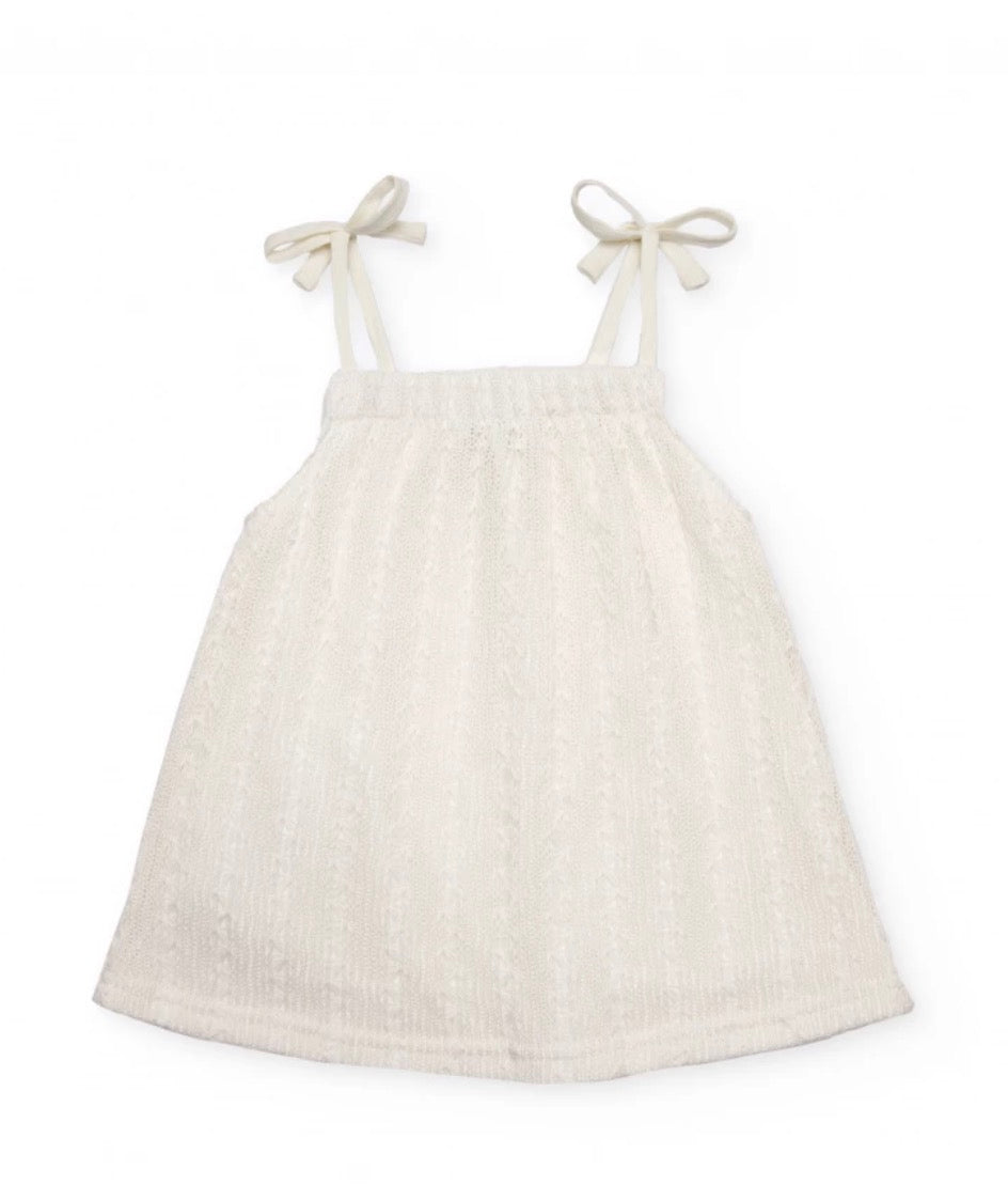 TucTuc NK Top Tejido De Tirantes Ajustables Y Short Tejido Calado